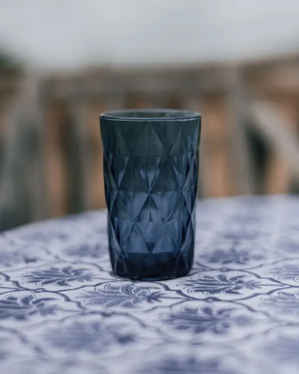 Vaso Diamante Azul Cobalto