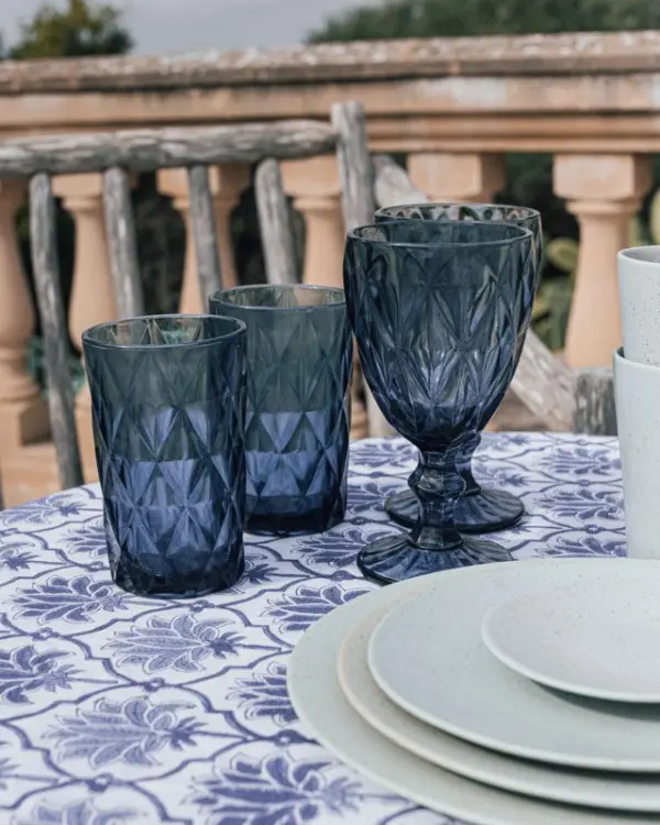 Vaso Diamante Azul Cobalto - Imagen 3