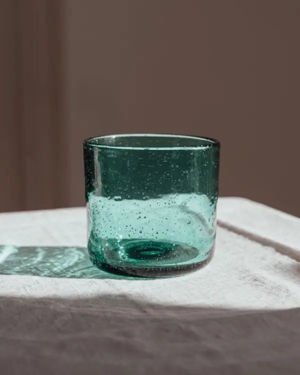 Vaso Bimbolles verde esmeralda