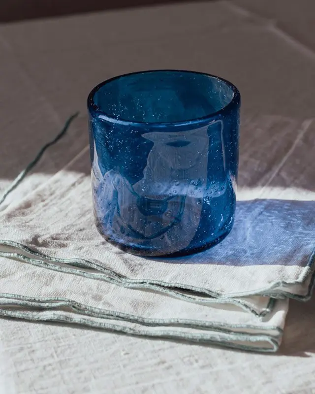 Vaso Bimbolles azul lazurita