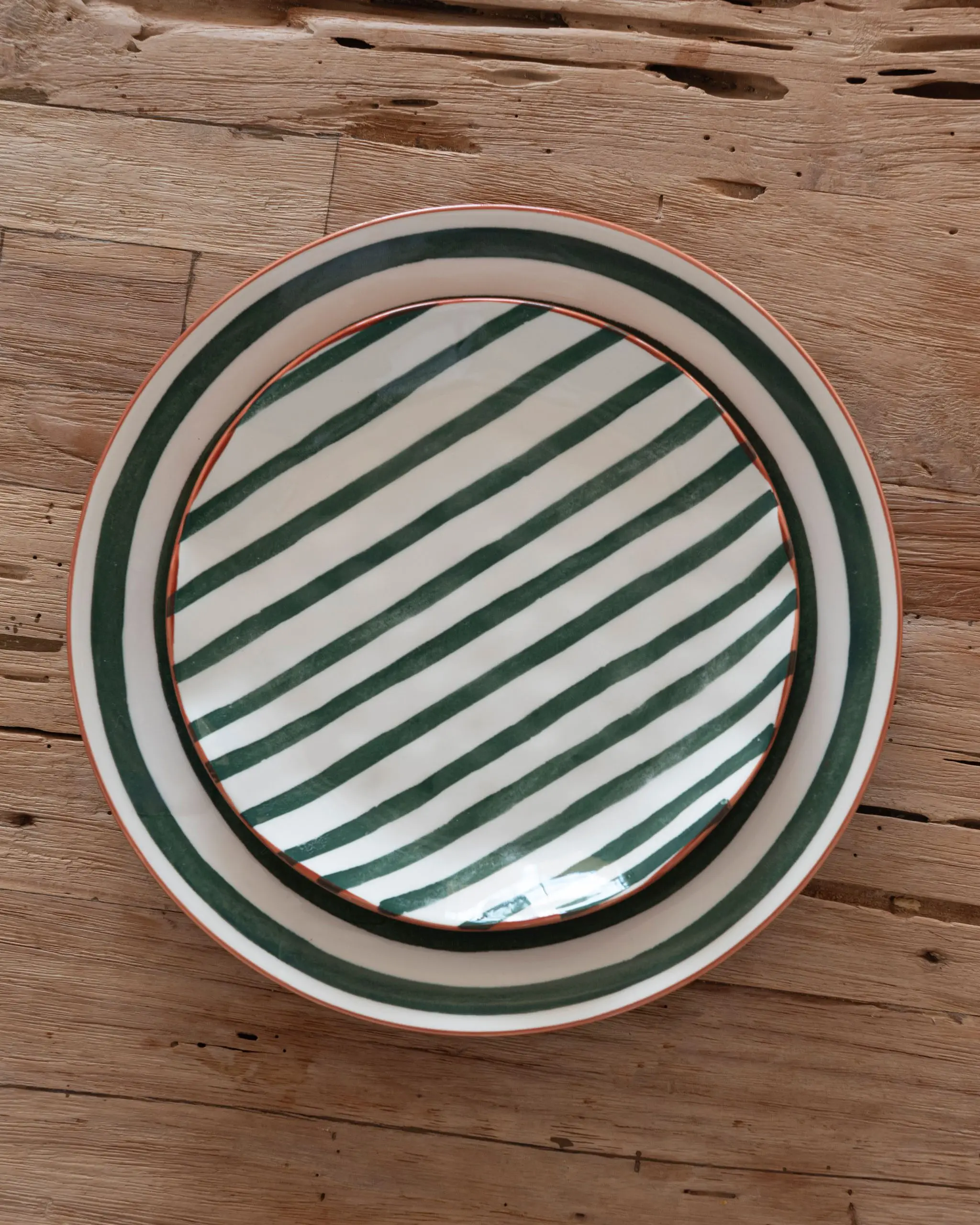 Plato Postre MYKONOS Verde