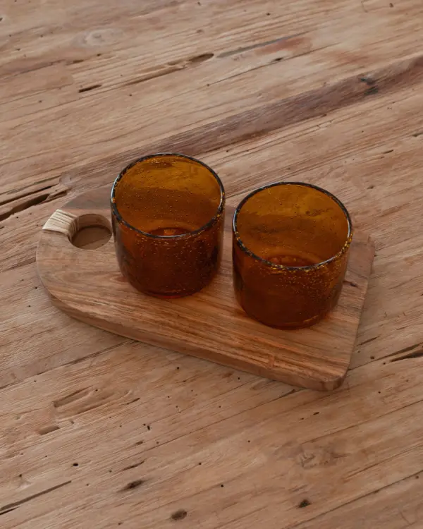 Vaso Bimbolles ámbar - Imagen 2