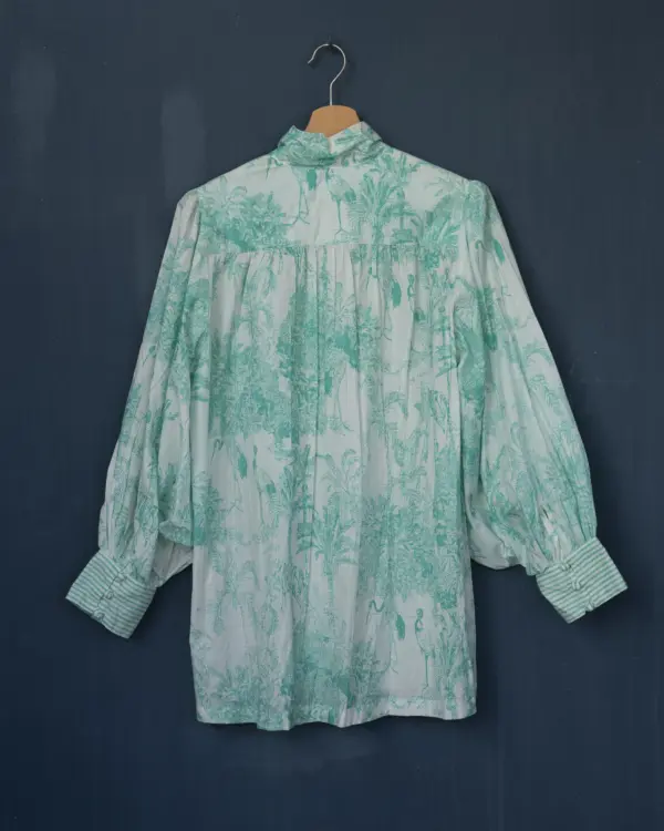 Blusa Garza Verde By Catalina - Imagen 3