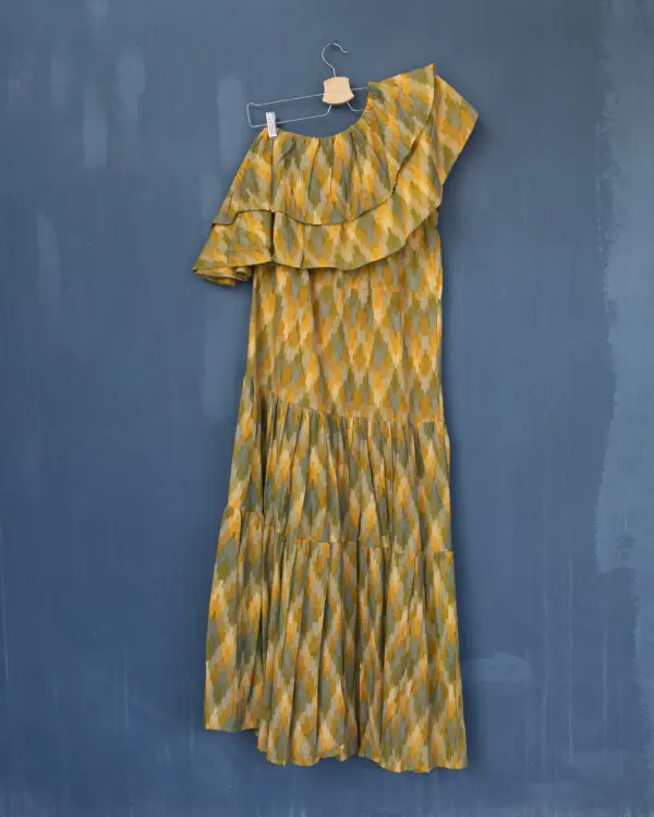 Vestido Udaipur Amarillo By Catalina - Imagen 2