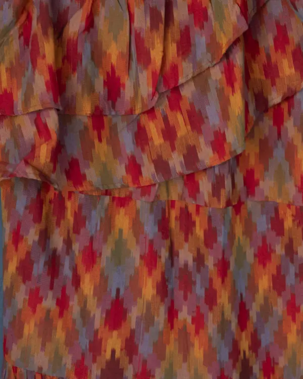 Vestido Udaipur Rojo By Catalina - Imagen 2