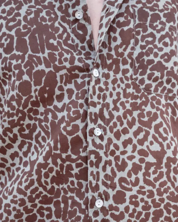 Camisa Manga Larga Leopardo Tierra - Imagen 4