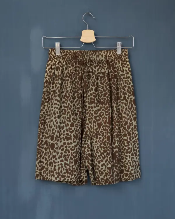 Pantalón Corto Leopardo Tierra