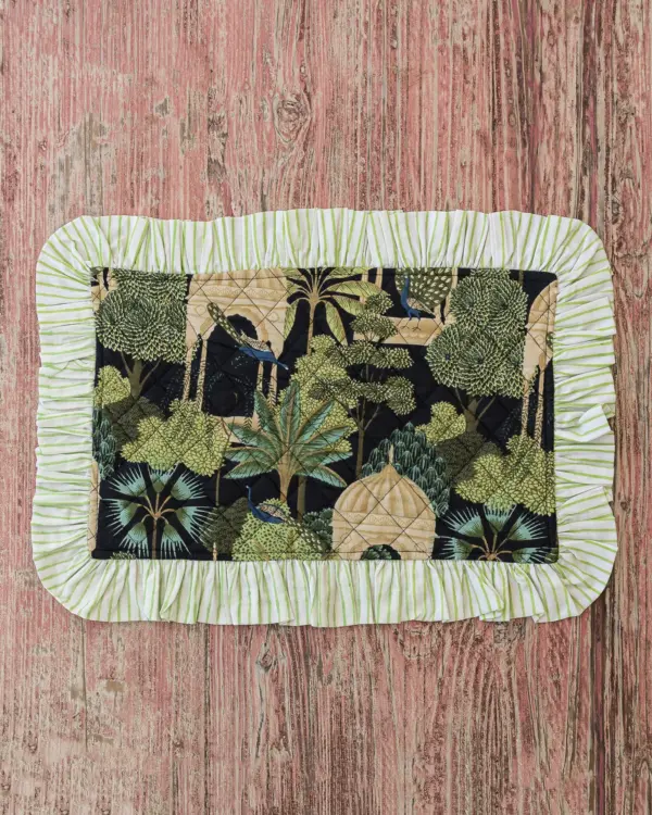 Mantel Individual Pavo Real Verde By Catalina
