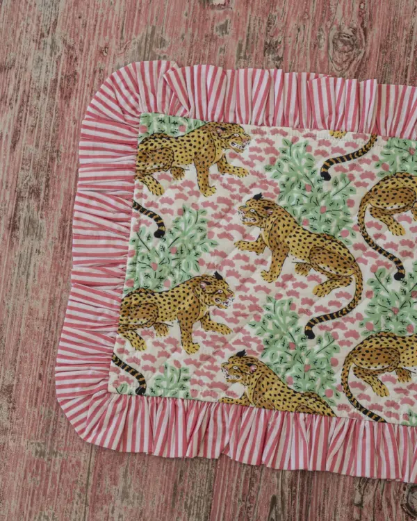 Mantel Individual Tigre Rosa By Catalina - Imagen 2