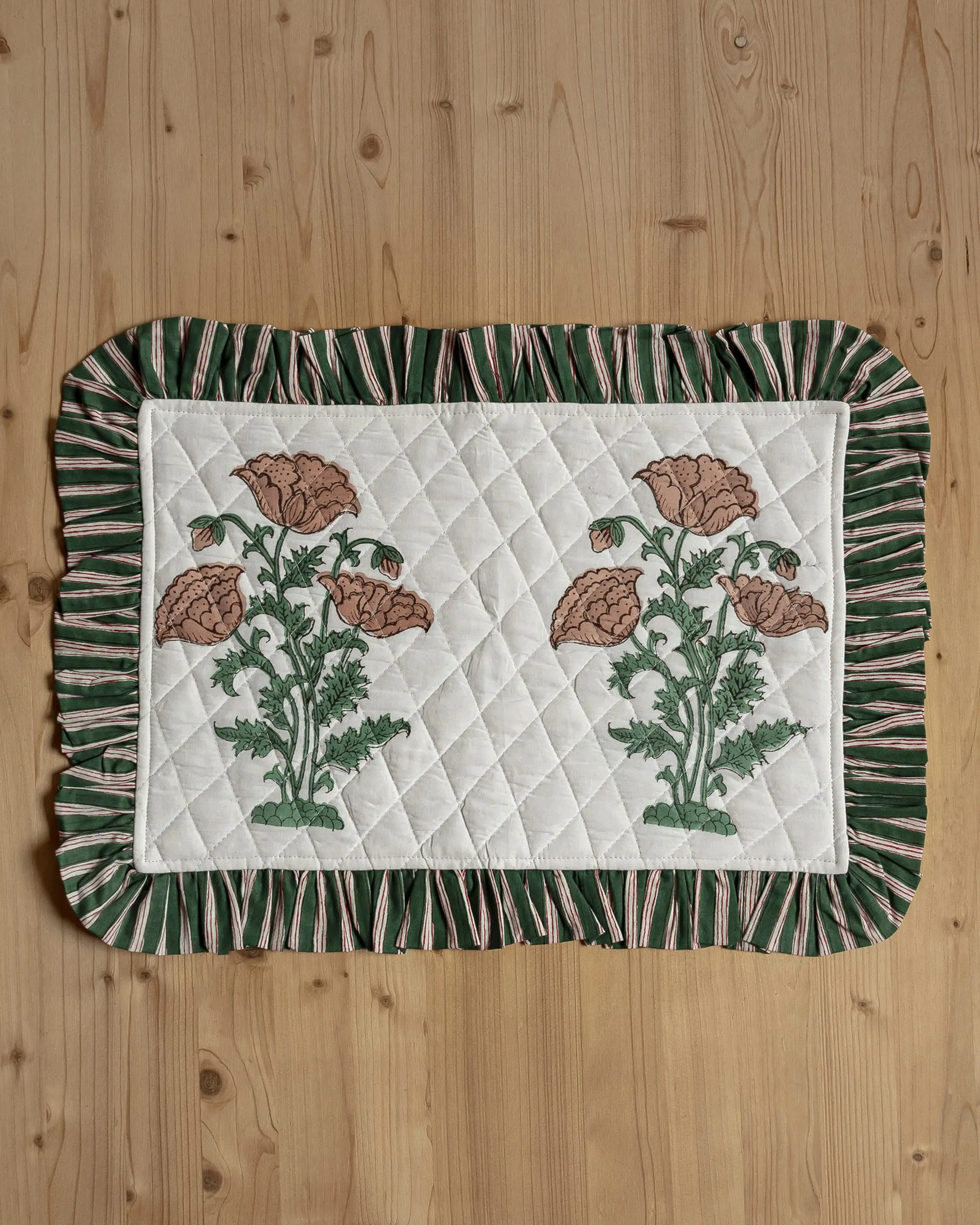 Mantel Individual Amapola Rosa By Catalina