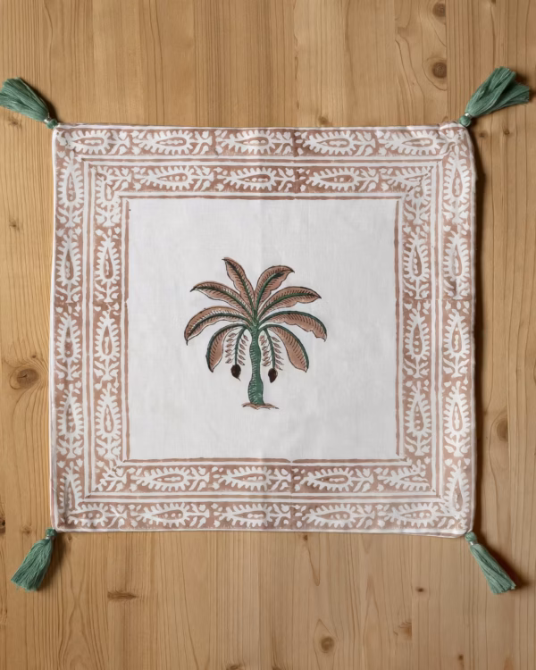 Funda Cojín Borlas Palmera Berni - Imagen 3