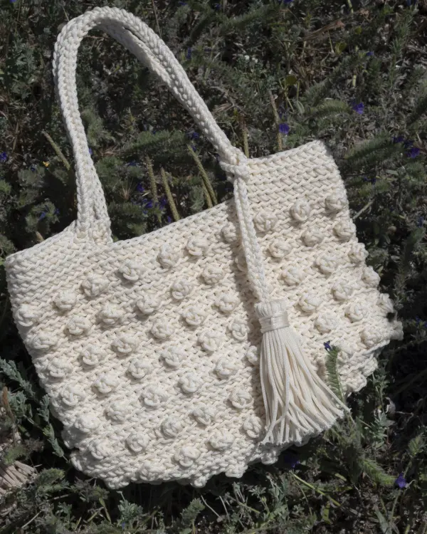 AGOTADO // Bolso Crochet Textura L