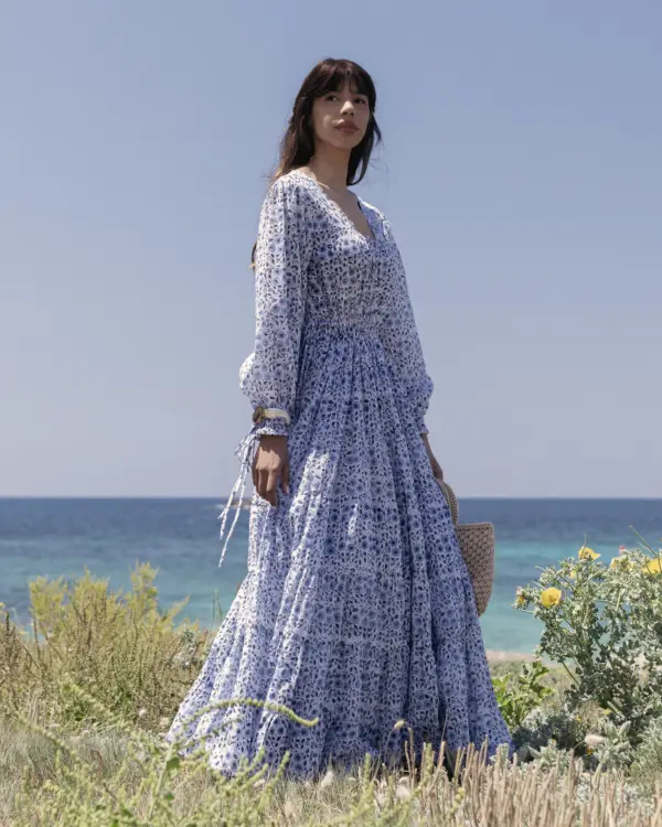Vestido Largo Azul - Imagen 3