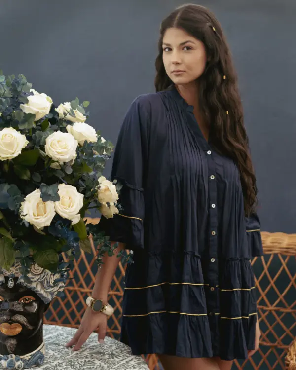 Vestido Corto Azul Marino - Imagen 4