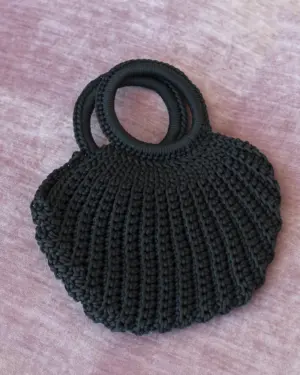 Bolso Crochet Asa Redonda