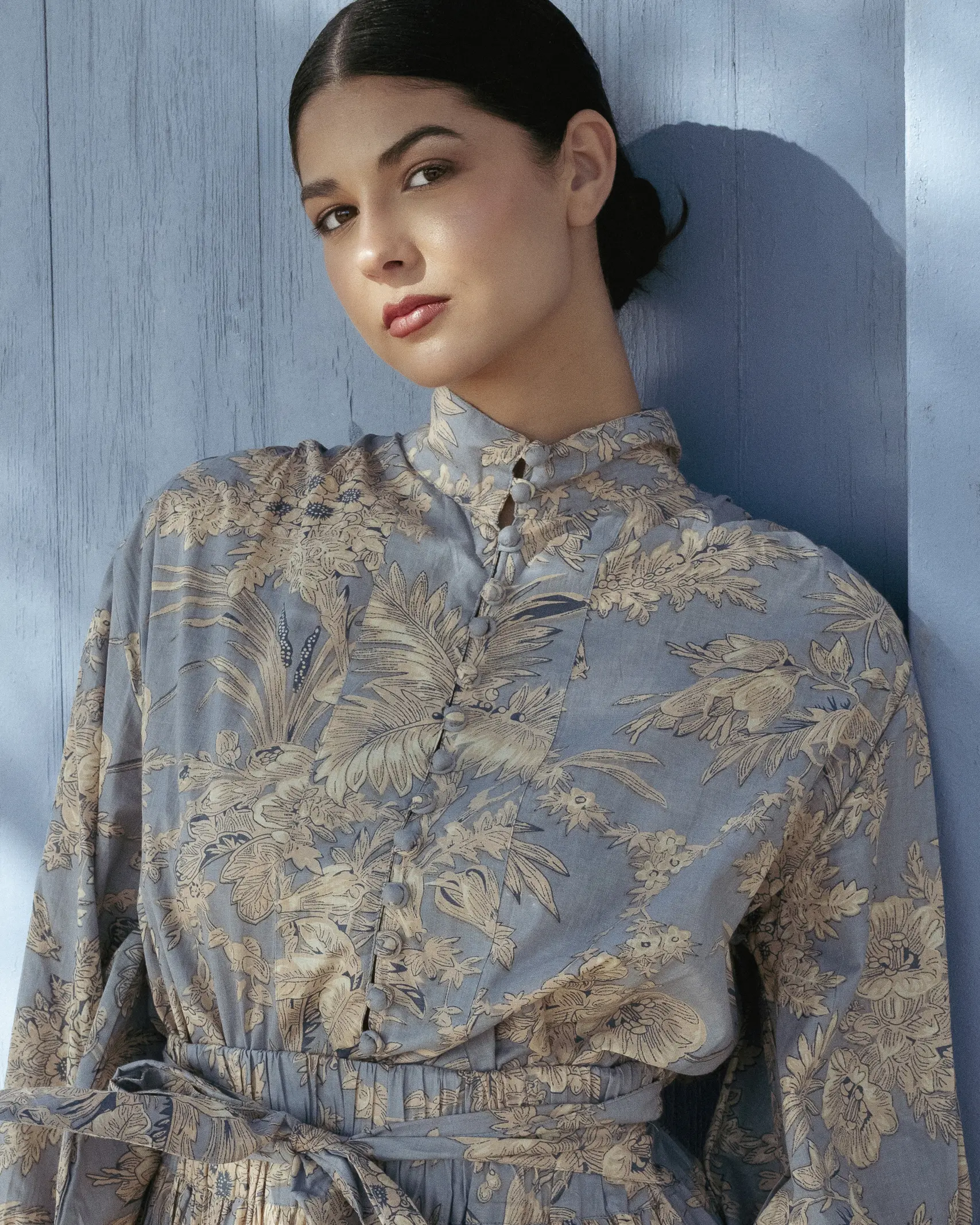 Blusa Flor Azul