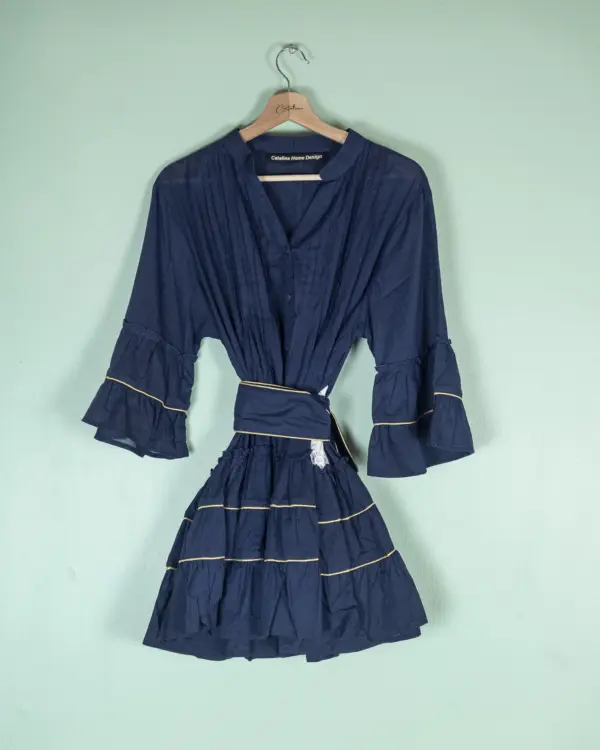 Vestido Corto Azul Marino - Imagen 4