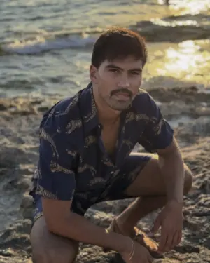 Camisa Animal Tigre Marino