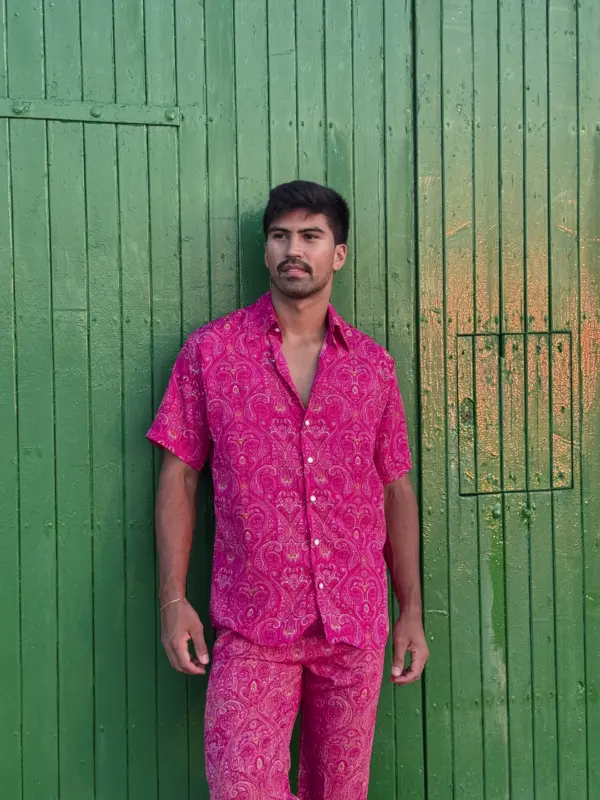Camisa Paisley Magenta - Imagen 2