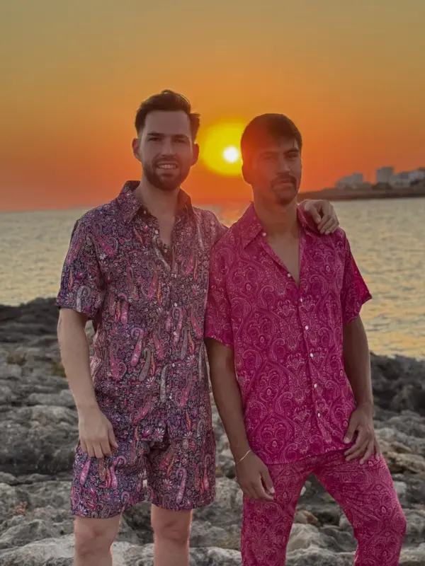 Camisa Paisley Magenta - Imagen 5