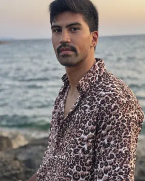 Camisa Animal Print Marrón