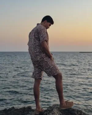 Pantalón Animal Print Marrón