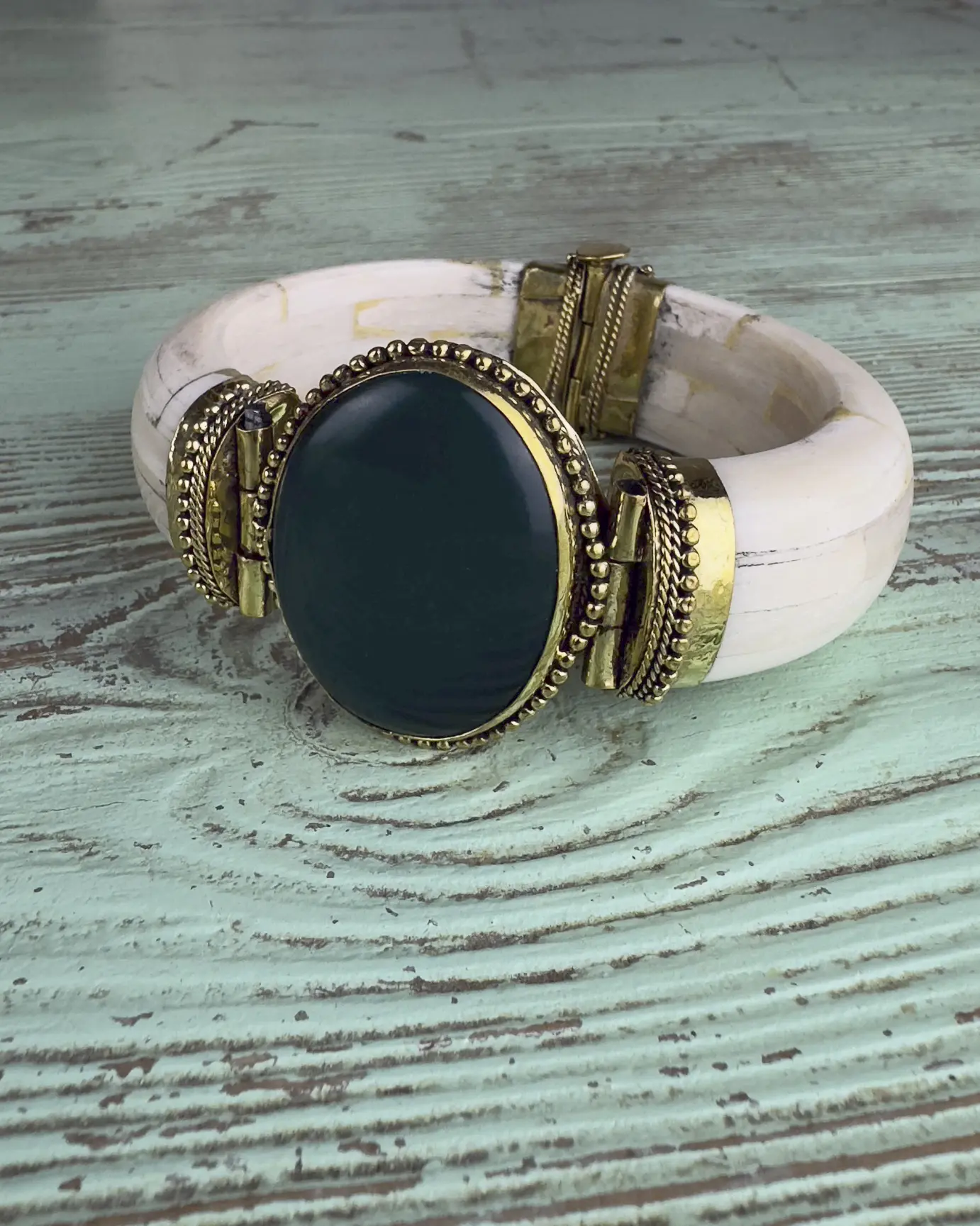 Brazalete Yanina Verde Botella