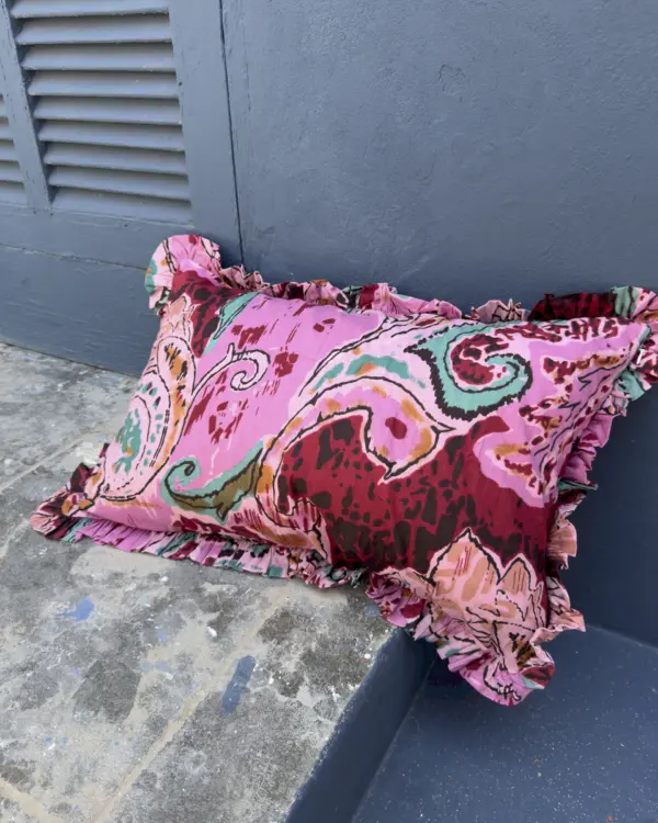 Funda Cojín Ochentera Rosa