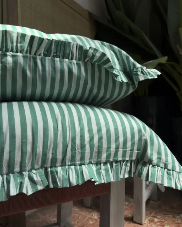 Funda Cojín Raya Verde - Imagen 3