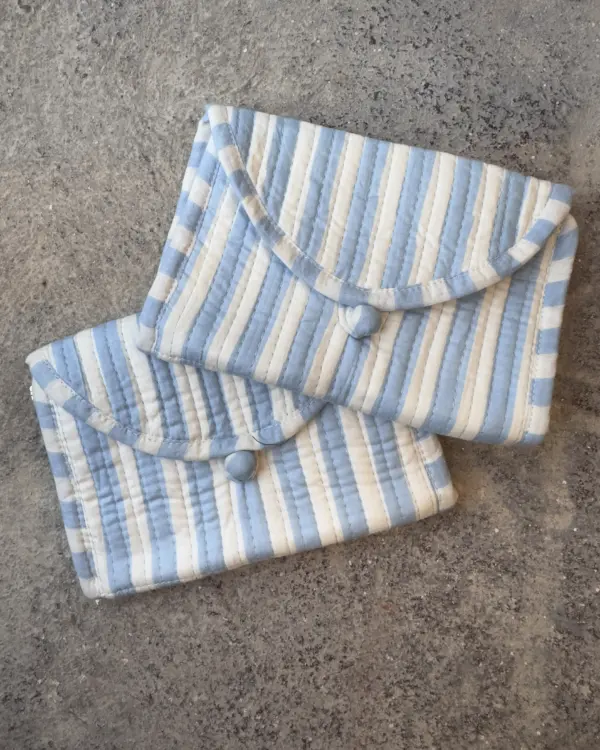 Monedero Raya Azul
