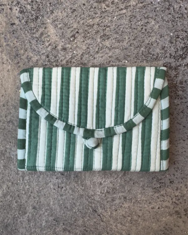 Monedero Raya Verde