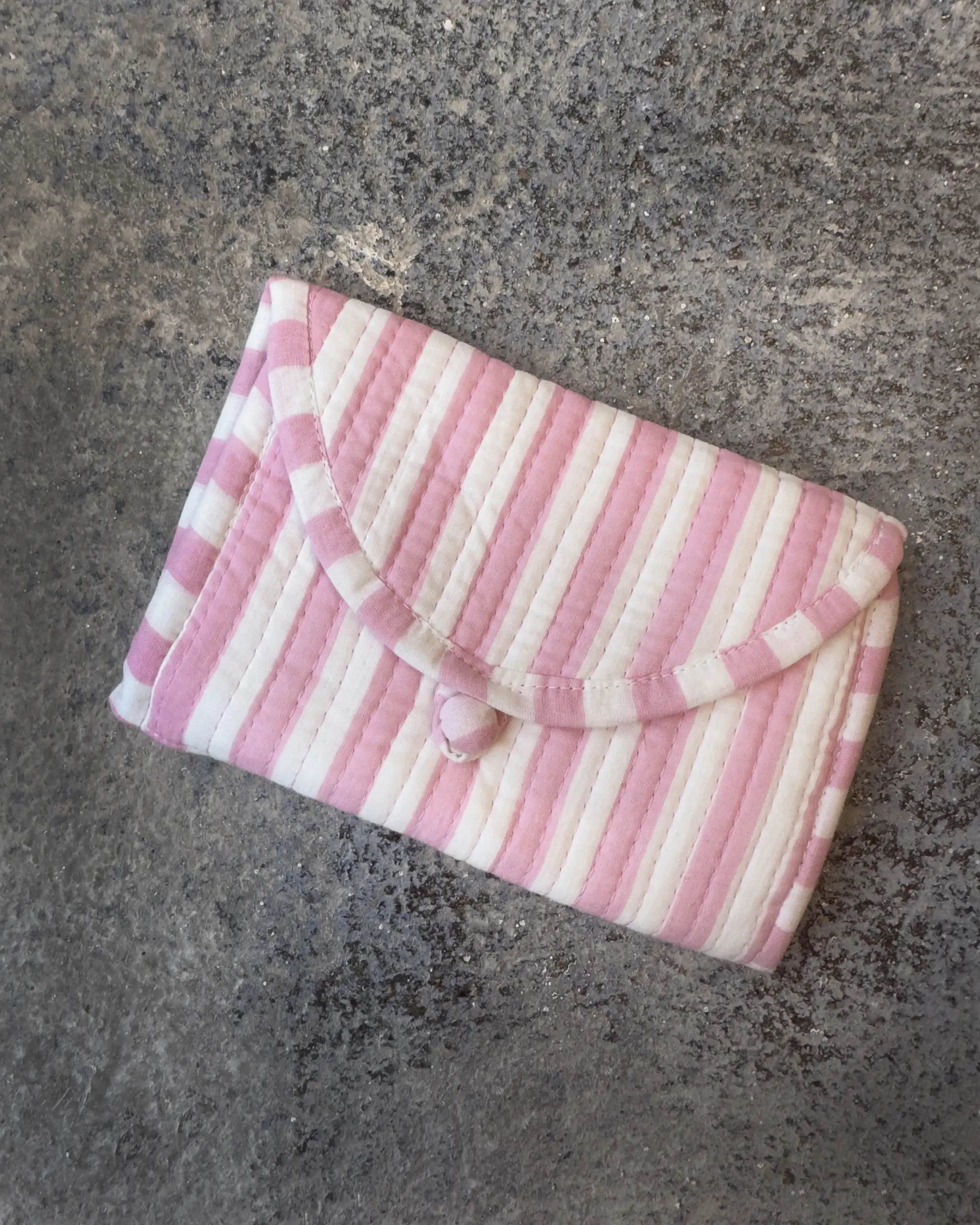 Monedero Raya Rosa