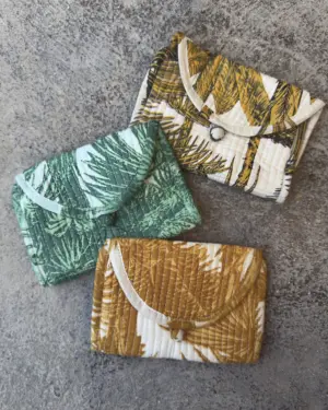 Monedero Palmeras Verde