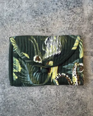 Monedero Leopardo Verde