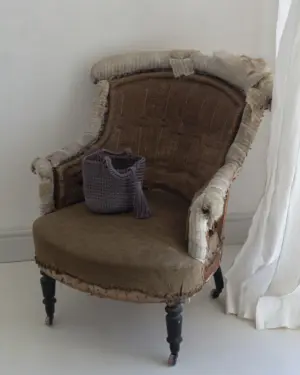 Bolso Crochet Malva M
