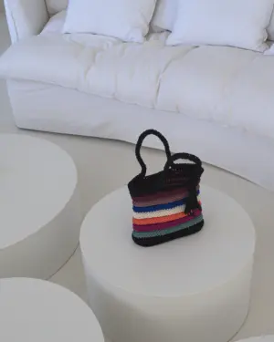 Bolso Cuadrado Negro M