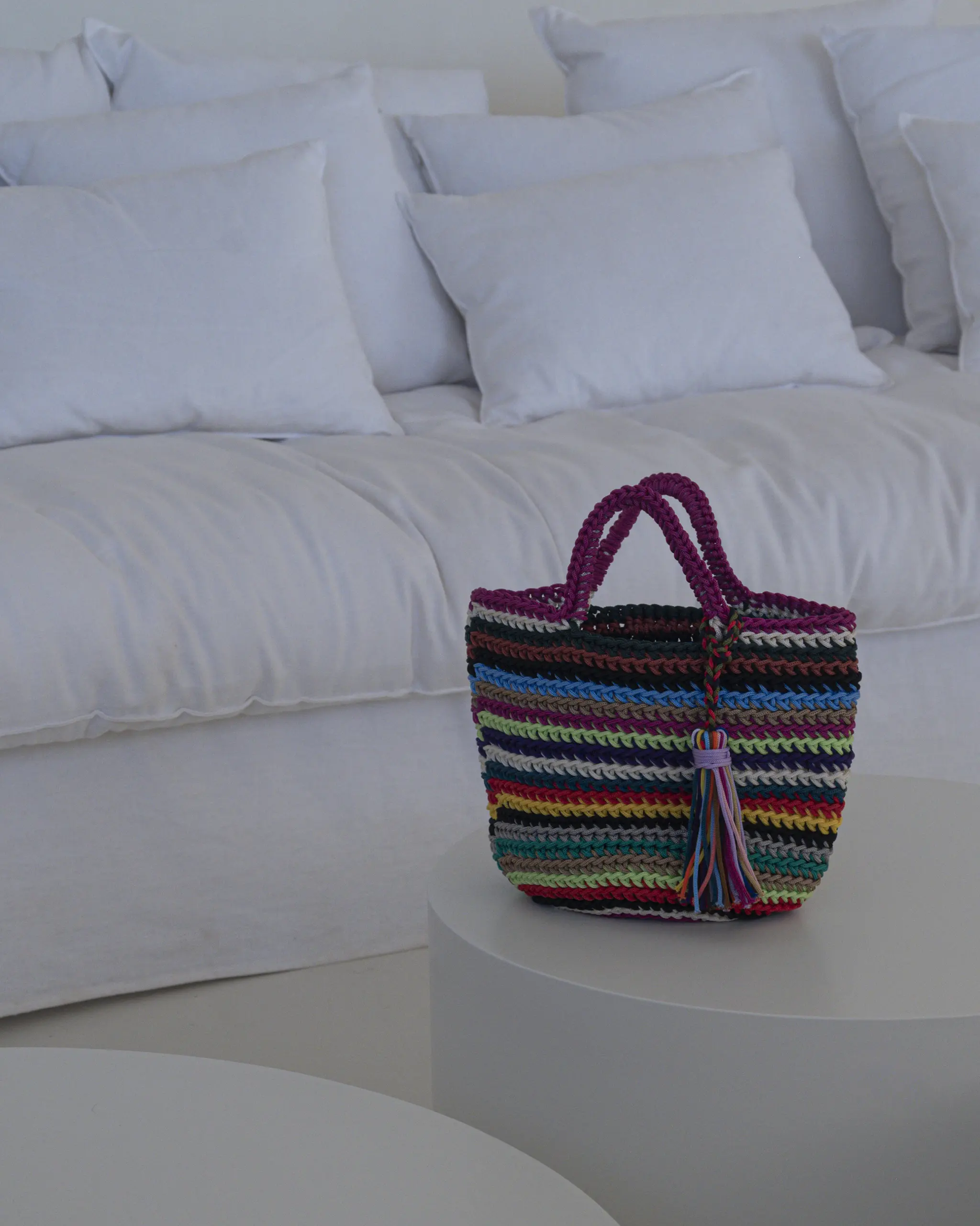 Bolso Crochet Fucsia M
