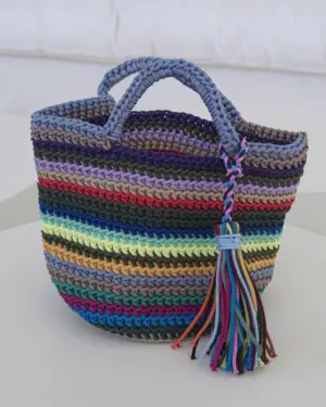Bolso Crochet AZUL M
