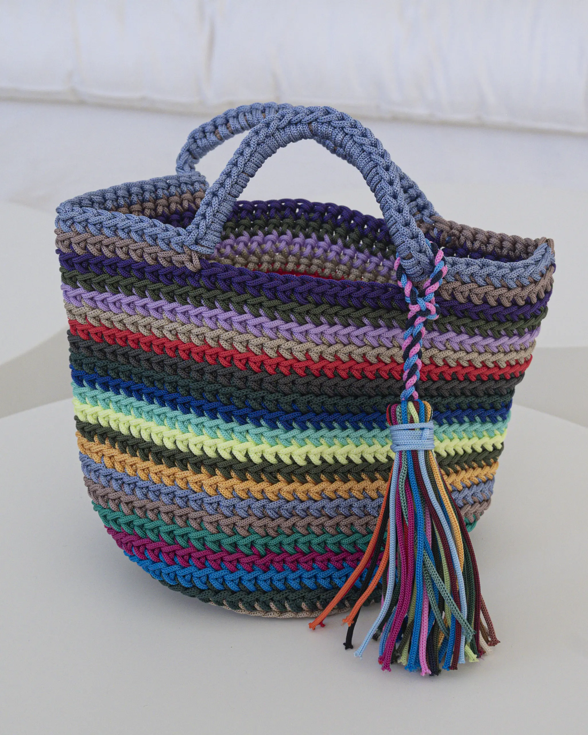 Bolso Crochet AZUL M