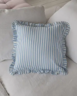 Funda Cojín Raya Azul