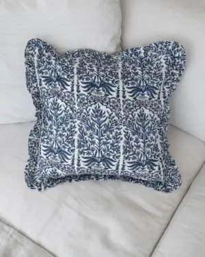 Funda Cojín Enredadera Azul