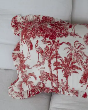 Funda Cojín Garza Roja