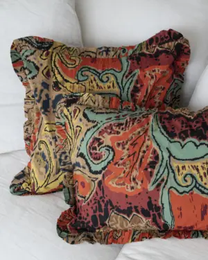 Funda Cojín Noche Ochentera Naranja