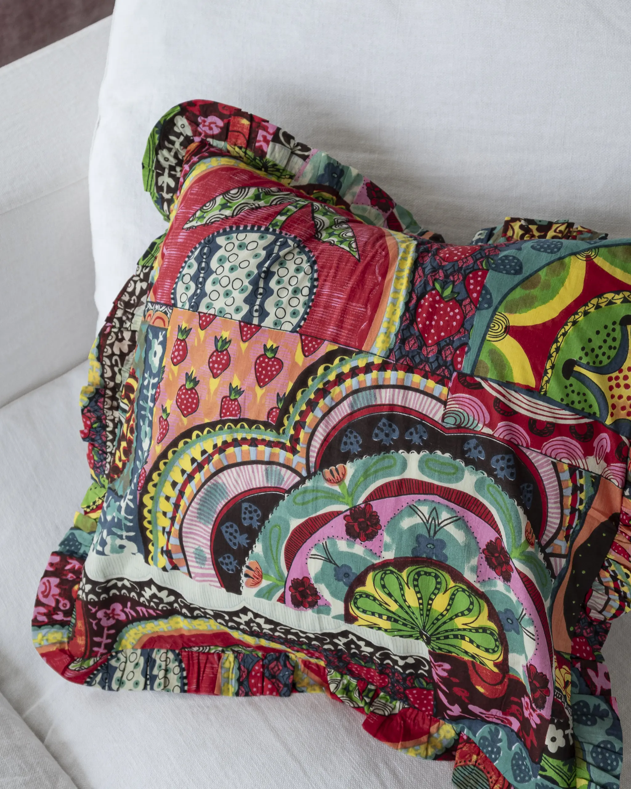 Funda Cojín Noche Ochentera Multicolor