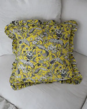 Funda Cojín Mariposa Amarilla