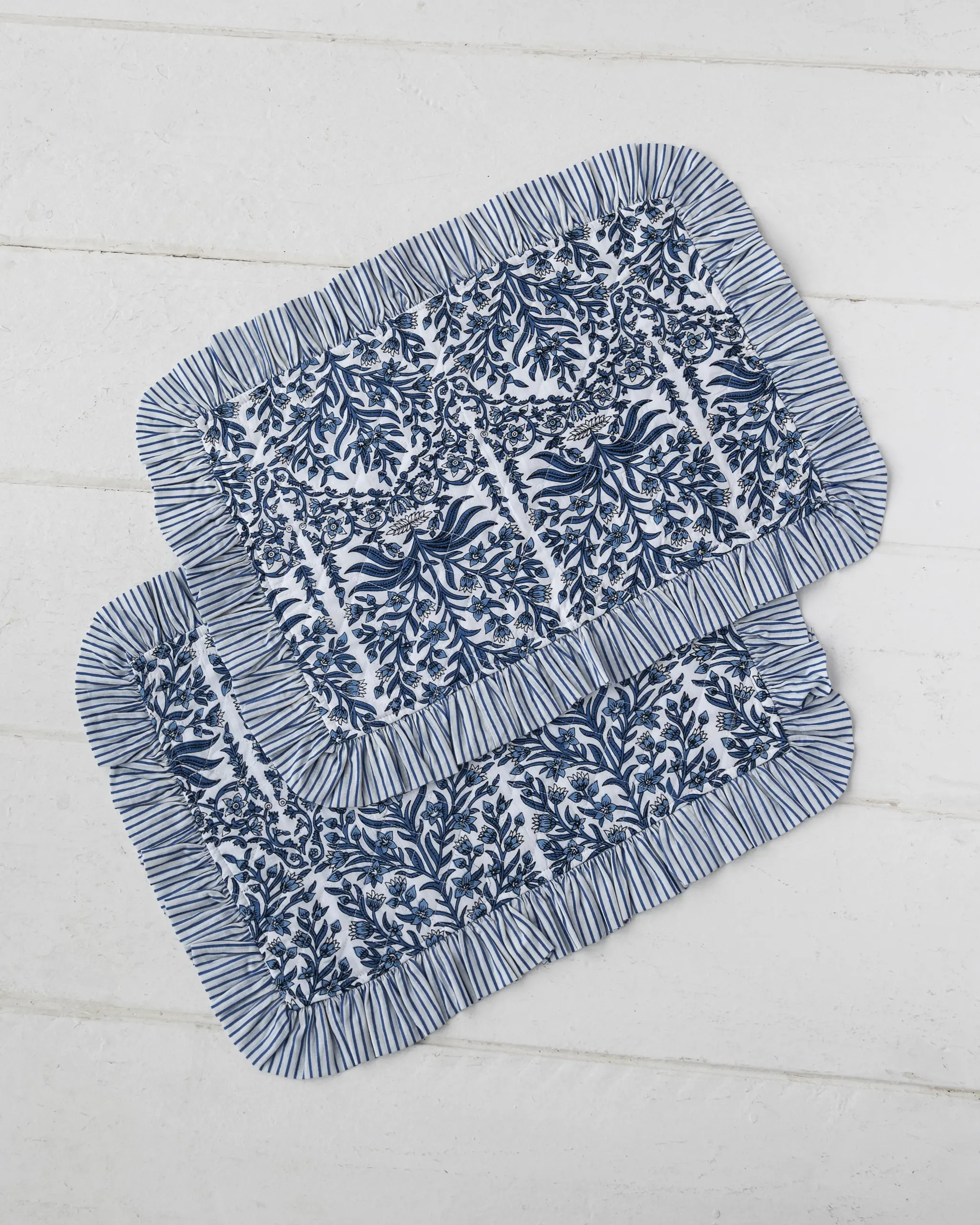 Mantel Individual Enredadera Azul