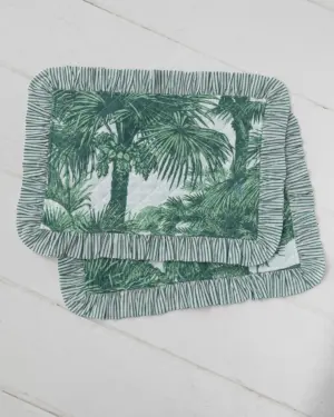 Mantel Individual Palmeras Verde