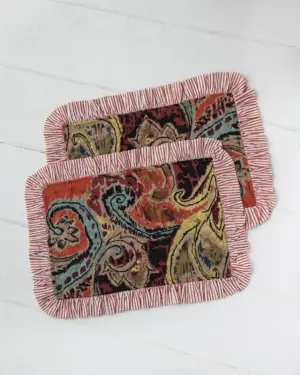 Mantel Individual Noche Ochentera Naranja