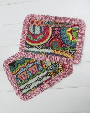 Mantel Individual Noche Ochentera Multicolor