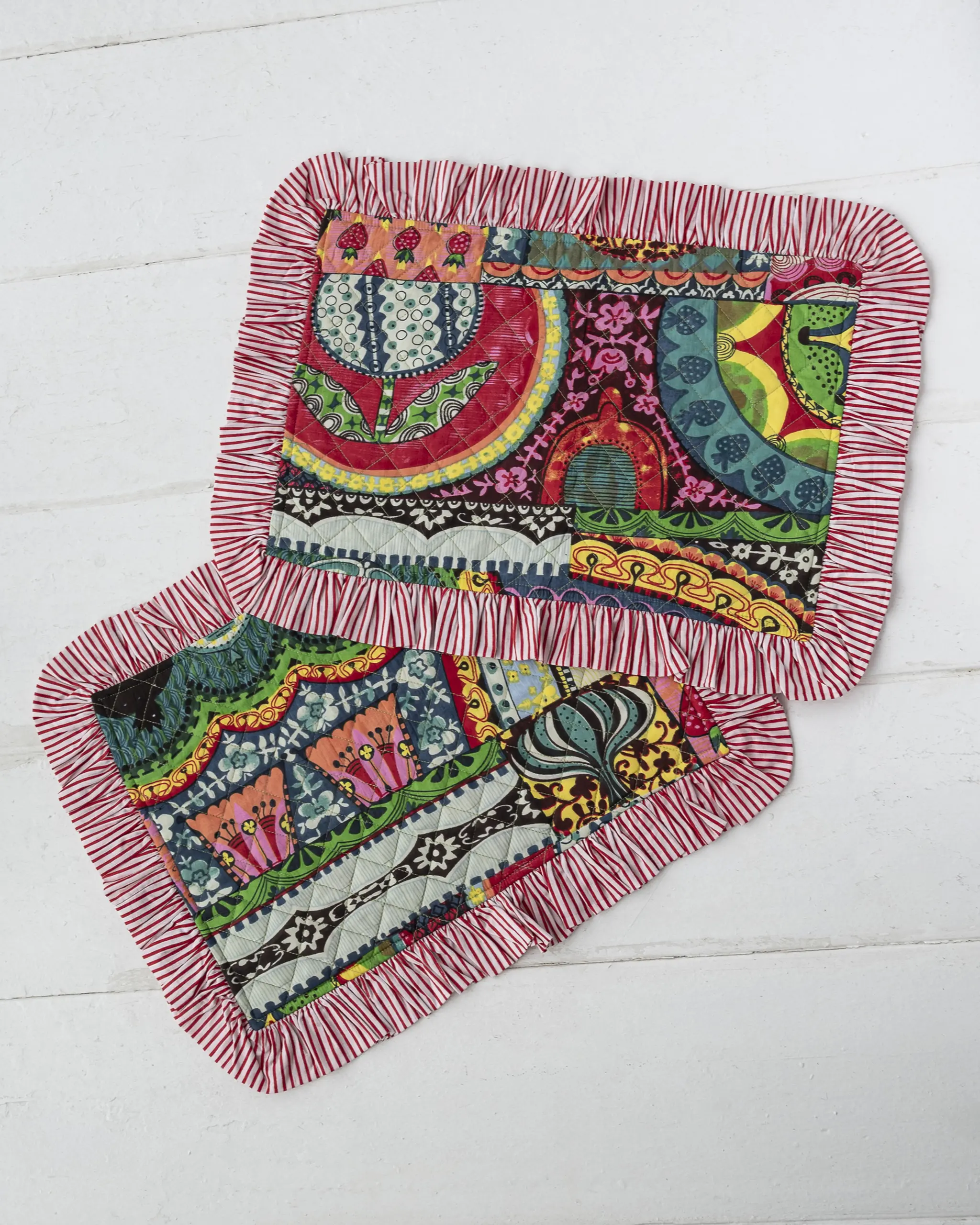 Mantel Individual Noche Ochentera Multicolor